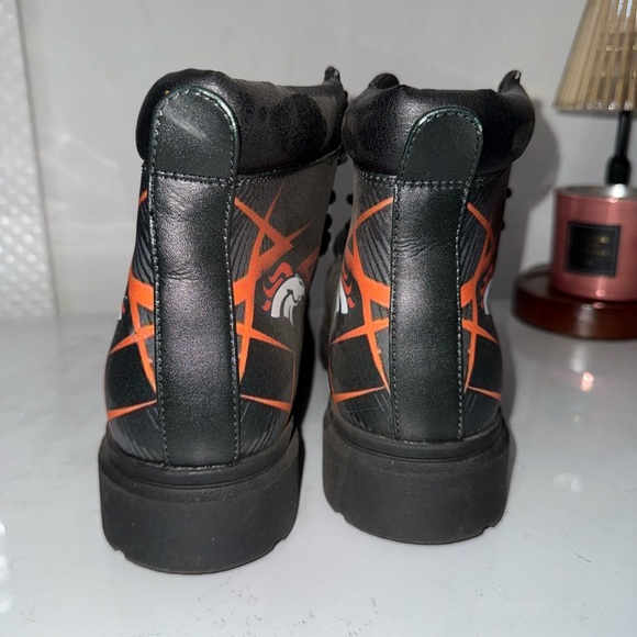 Denver Broncos Black and Orange Boots - Picture 4 of 5